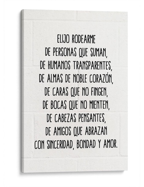 Imagen de producto Cuadro Canvas Lab impreso en lienzo Yo elijo