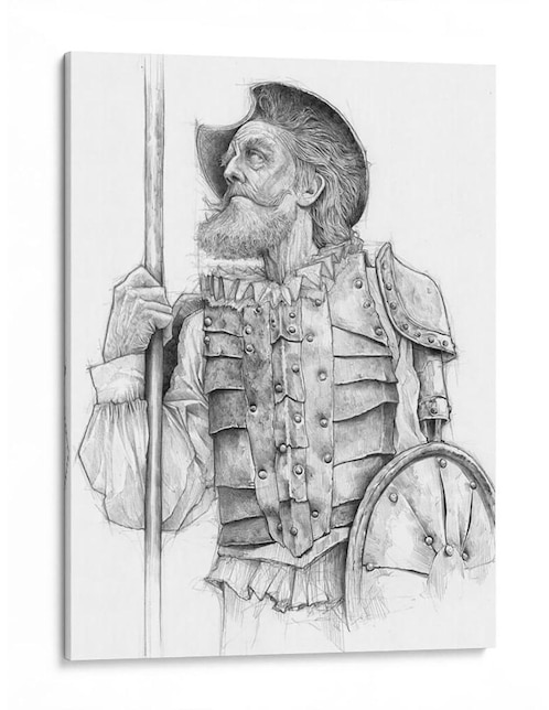 Imagen de producto Cuadro Canvas Lab impreso en lienzo Img472 Don Quijote Efraín Malo