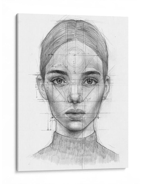 Pintura técnica Canvas Lab Perfil Mujer