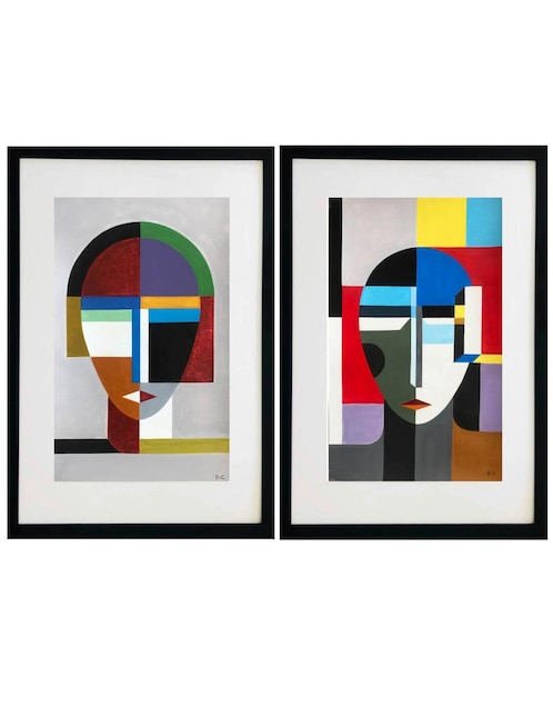 Set de 2 pinturas Abstractos 1