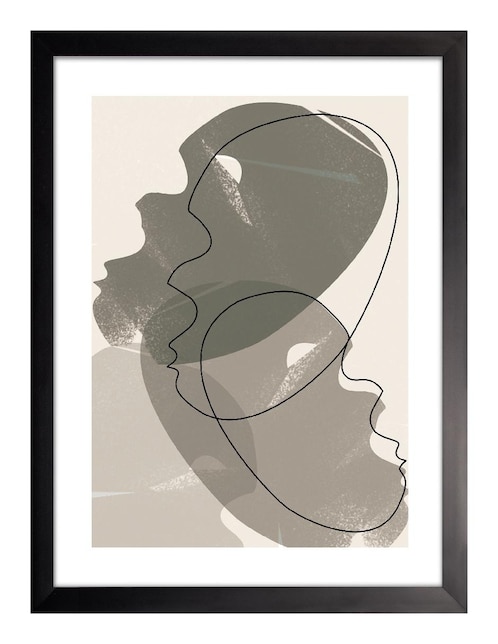 Cuadro decorativo Siluetas Abstractas V de 1