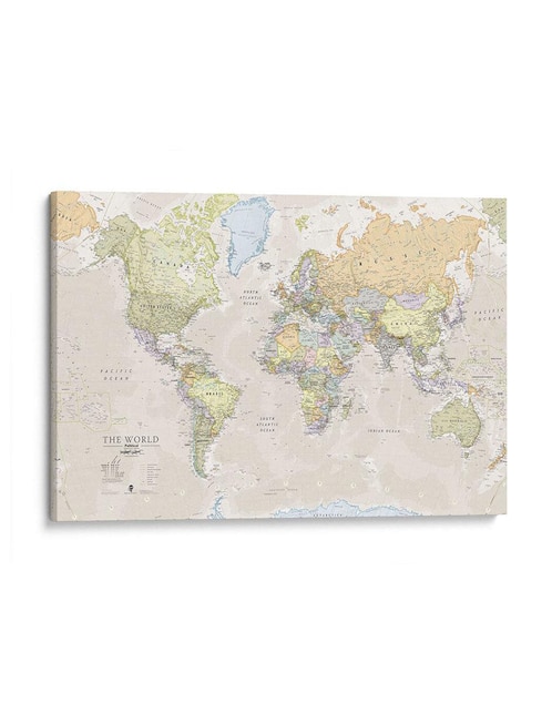 Imagen de producto Litografía Canvas Lab Mapa Del Mundo Clásico técnica Impresión