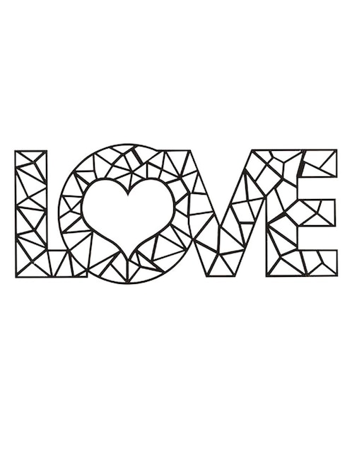Figura decorativa de letras Homys de madera