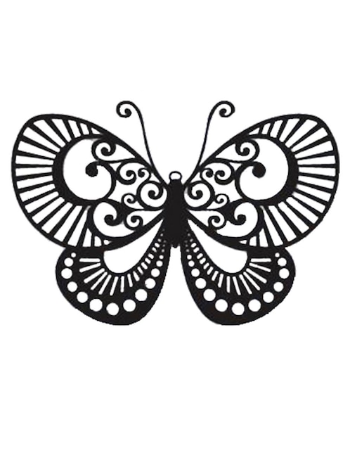 Figura decorativa de mariposa Homys de madera