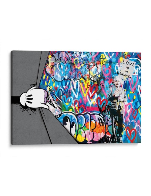 Imagen de producto Litografía Canvas Lab Cartoon Hand técnica Impresión