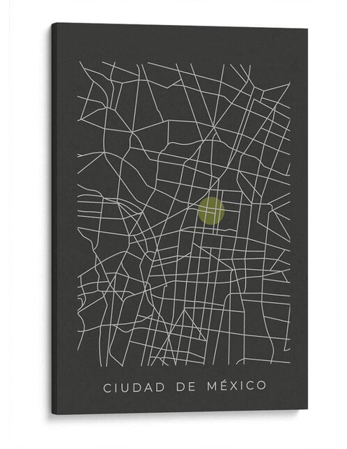 Imagen de producto Litografía Canvas Lab CDMX Map técnica Impresión