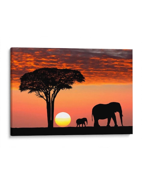 Imagen de producto Litografía Canvas Lab Ocaso en África técnica Impresión