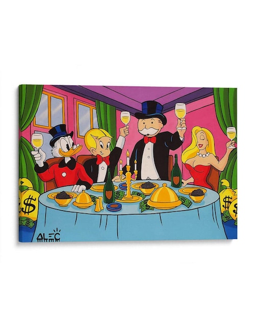 Imagen de producto Litografía Canvas Lab Monopoly Gang Dinner técnica Impresión
