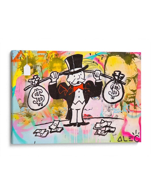Imagen de producto Litografía Canvas Lab Money Weightlifter técnica Impresión