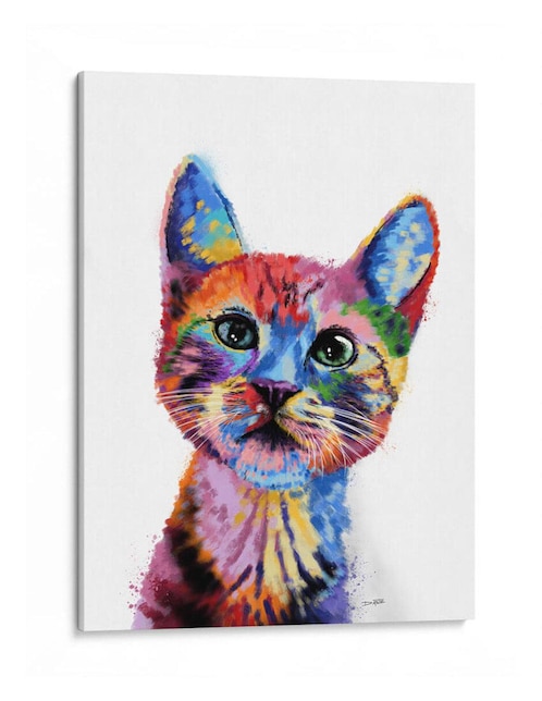Litografía Canvas Lab Gatito técnica Impresión