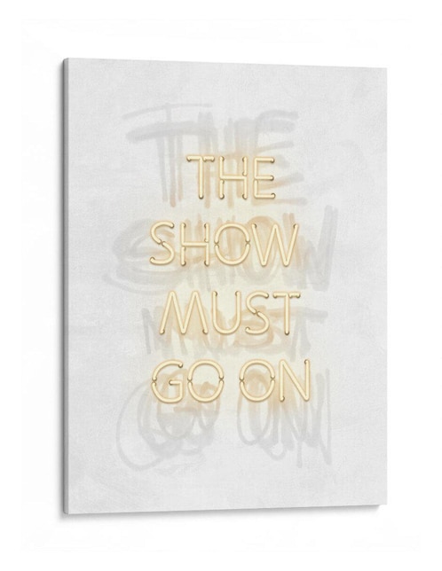 Litografía Canvas Lab The show must go on Clear técnica Impresión