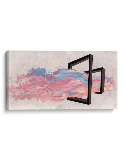 Litografía Rosa Y Azul