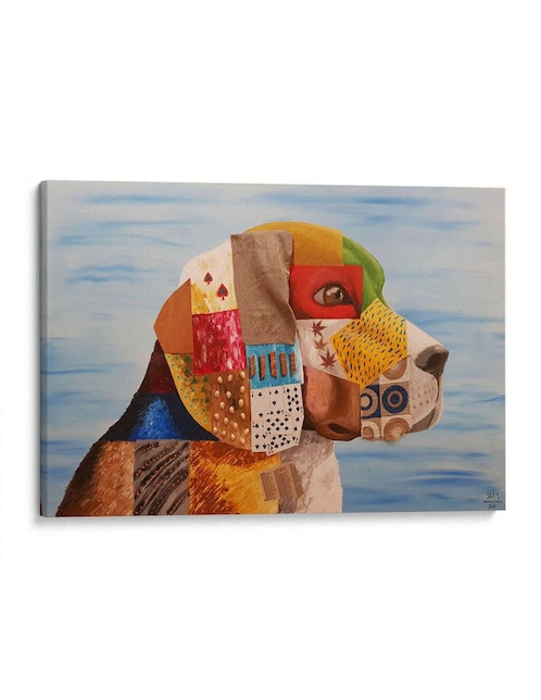 Litografía Canvas Lab Perro Beagle técnica Impresión
