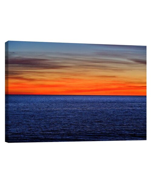 Cuadro decorativo Pixelarte Naturaleza Playa Mar Atardecer