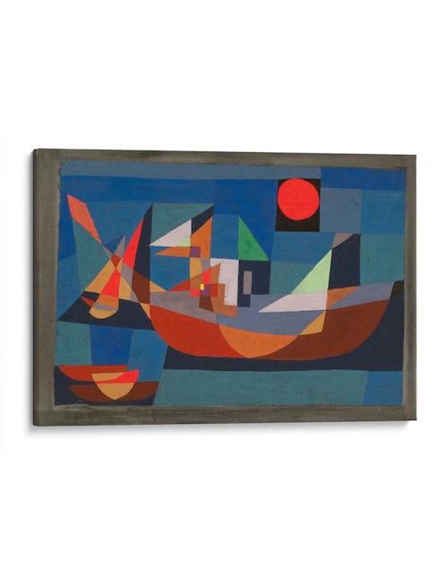 Litografía Canvas Lab Barcos En Reposo