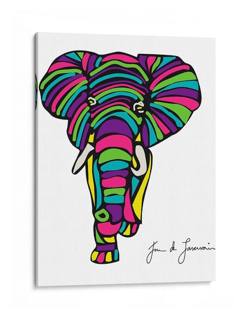 Litografía Canvas Lab Elefante Africano