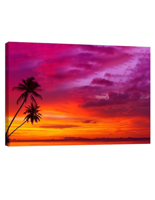 Cuadro decorativo Naturaleza Playa Bello Atardecer