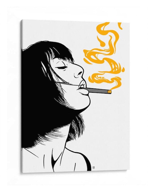 Litografía Canvas Lab Golden Smoke Peace técnica Impresión