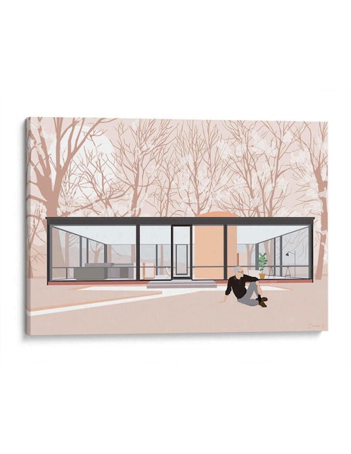 Litografía Canvas Lab Glass House técnica Impresión