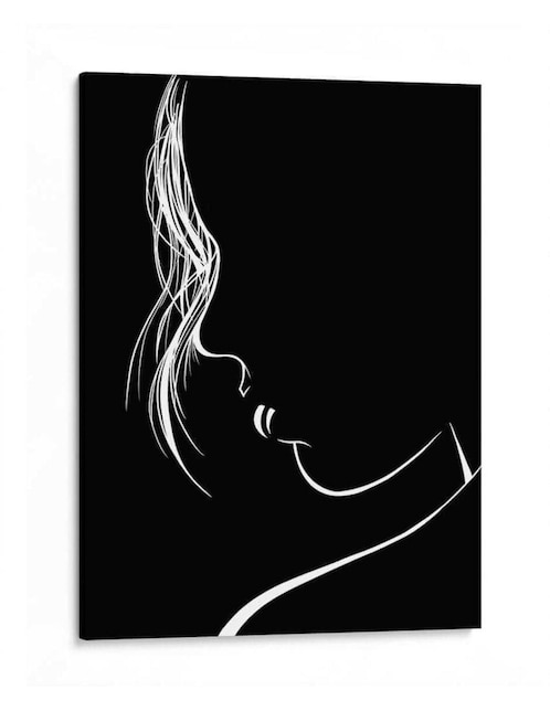 Litografía Canvas Lab Woman Lines técnica Impresión