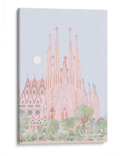 Litografía Canvas Lab Sagrada Familia técnica Impresión