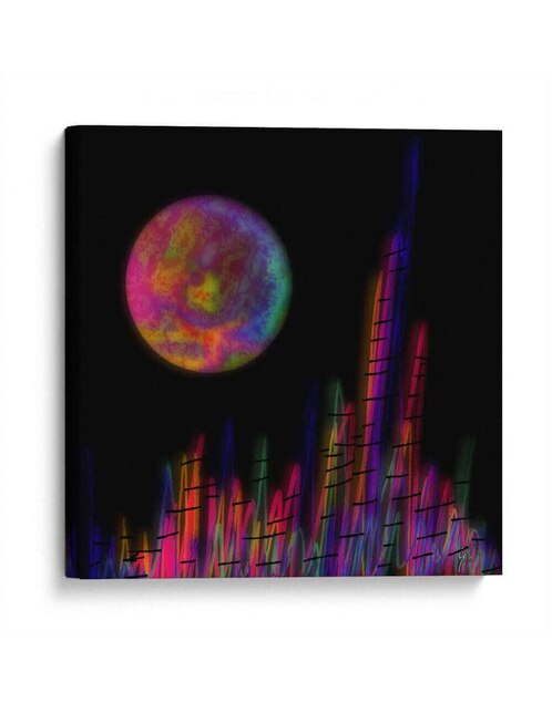 Litografía Canvas Lab Ciudad de Luna técnica Impresión