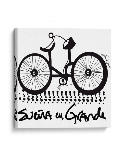 Litografía Canvas Lab Una Bicicleta técnica Impresión