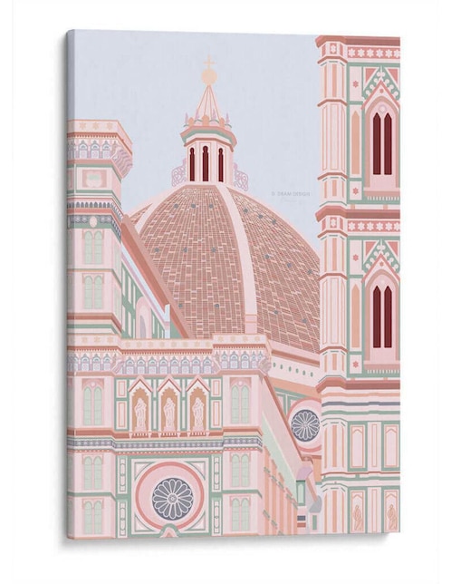 Litografía Canvas Lab Catedral de Florencia técnica Impresión