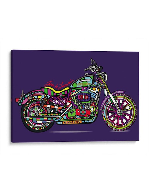 Litografía Vámonos en mi Harley técnica Impresión 1