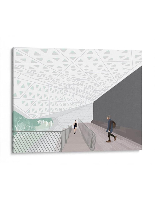 Litografía Canvas Lab Cineteca Nacional Siglo XXI técnica Impresión