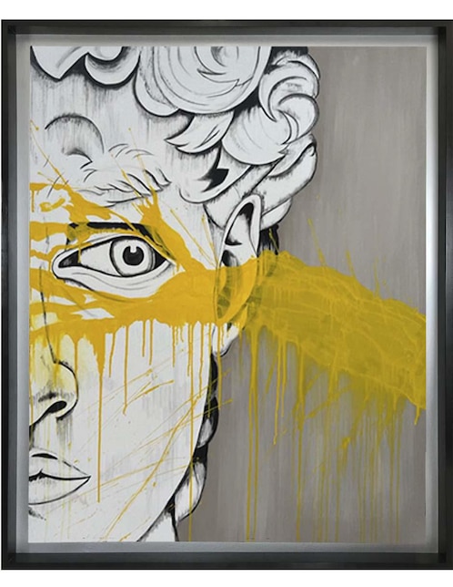 Pintura David técnica mixta Lune Art Gallery