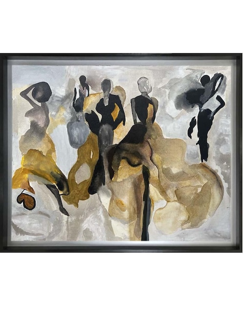 Pintura Dance técnica acrílico 1