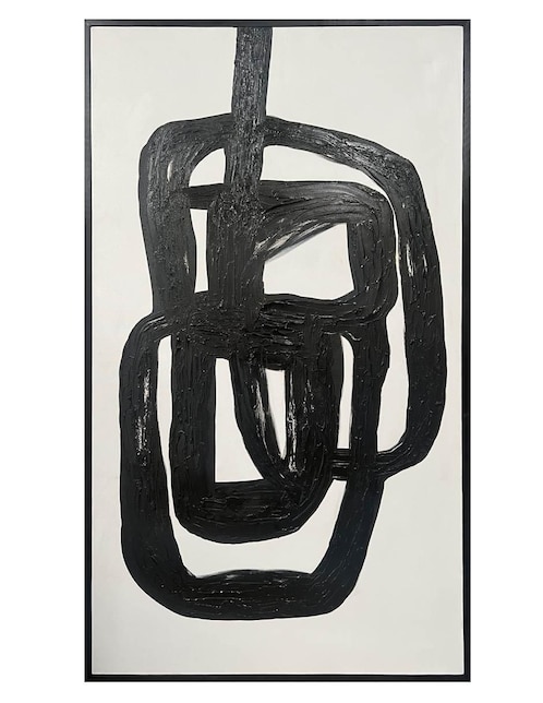 Pintura Black & White 1.0 técnica mixta Lune Art Gallery Black & White