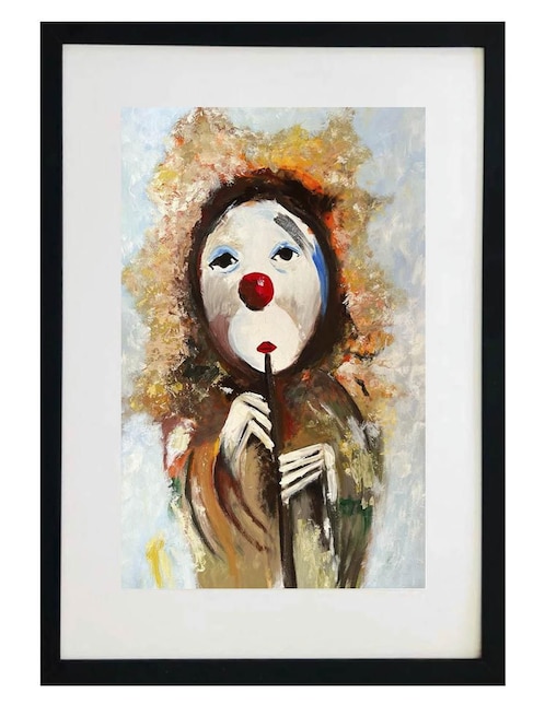 Pintura Payasito técnica acrílico Lune Art Gallery