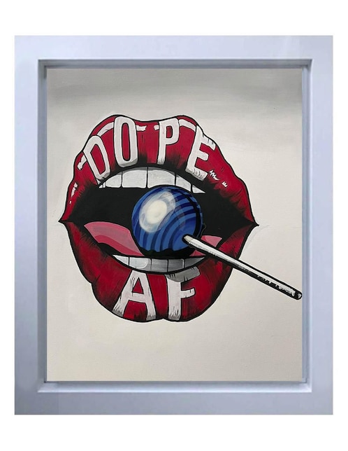 Pintura Dope AF técnica mixta Lune Art Gallery