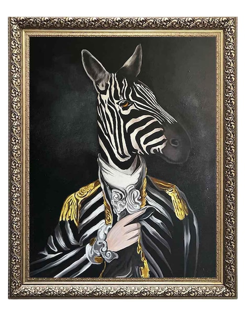 Pintura técnica óleo Lune Art Gallery Lord Zebra