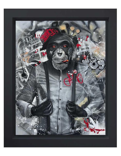 Pintura Go Weeda técnica mixta Lune Art Gallery