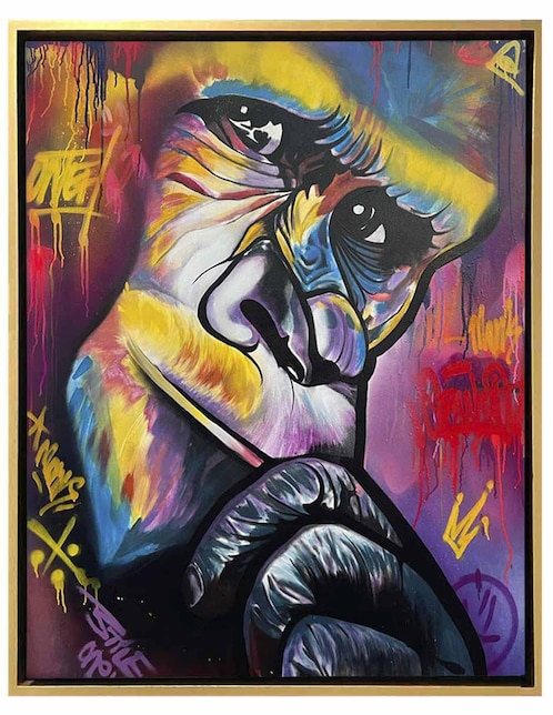 Pintura Colorida técnica mixta Lune Art Gallery Milleniart