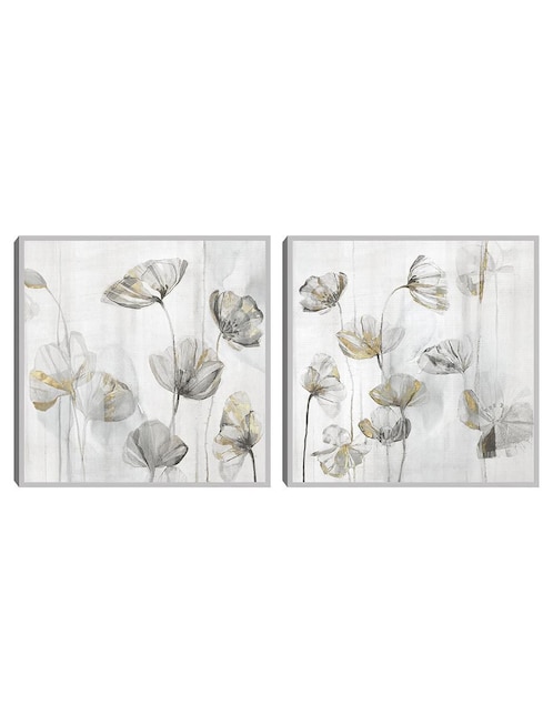 Pintura Amapola Plateada técnica mixta 1