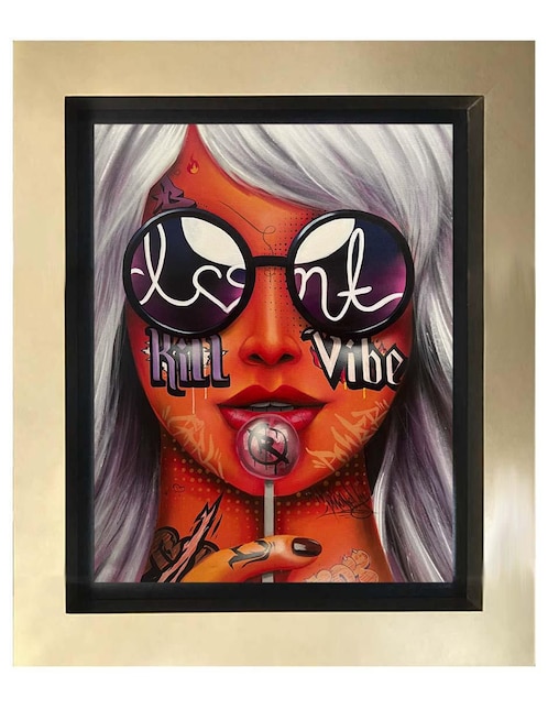 Pintura Vibe técnica mixta Lune Art Gallery Arte Pop