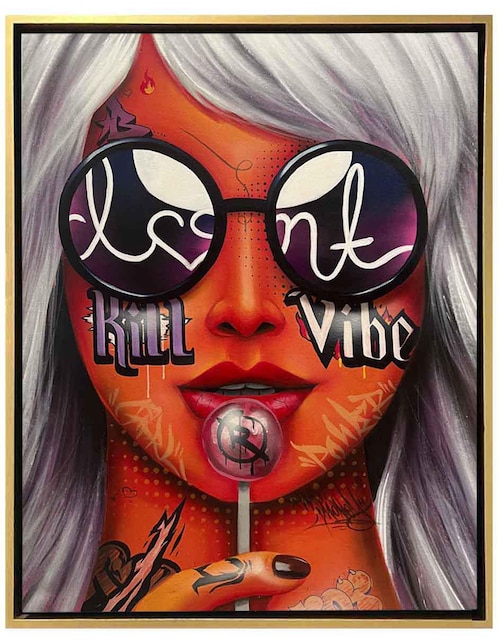 Pintura Rill Vibe técnica mixta Lune Art Gallery