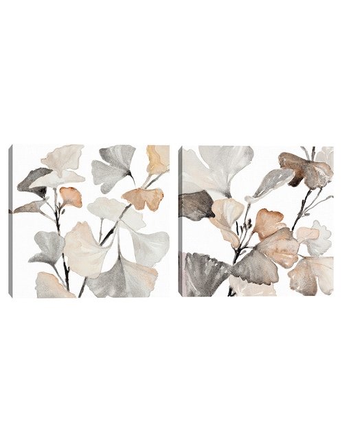 Pintura Tallos neutros de Ginko I técnica mixta Cuadros Jr Tallos neutros de Ginko