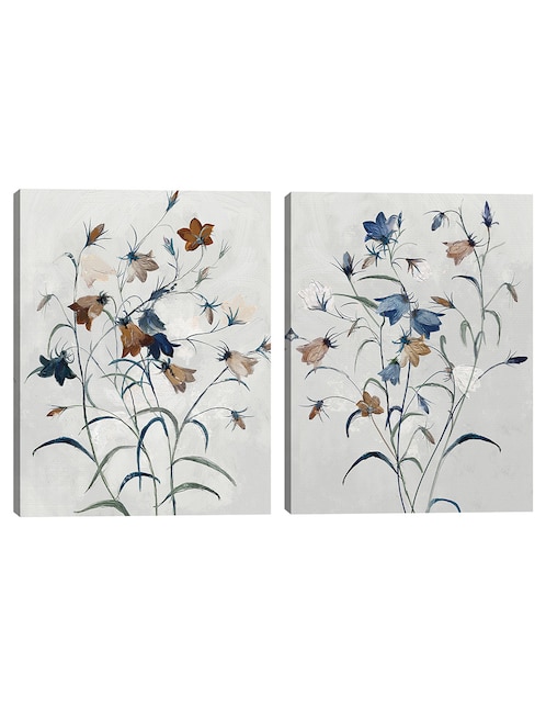 Pintura Secretos del jardin I técnica mixta 1