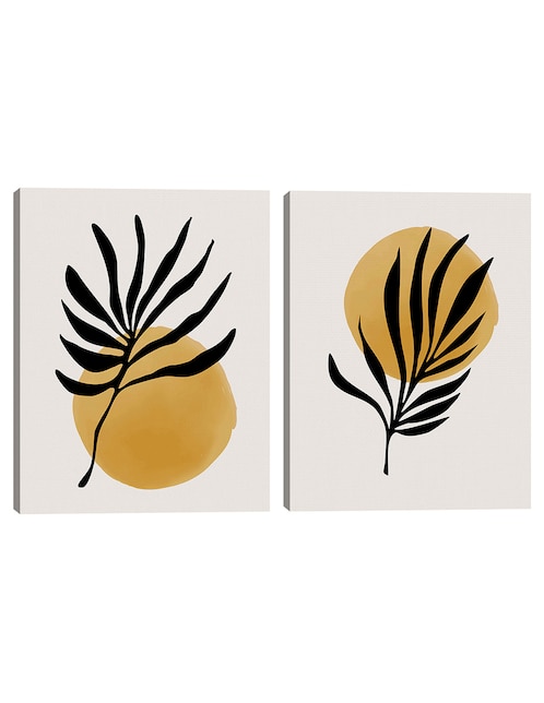 Pintura Planta Jazzy Jungle Sun técnica mixta Cuadros Jr