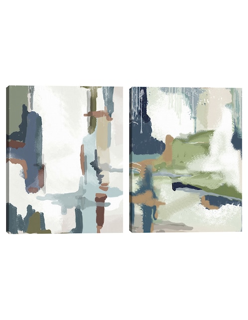 Pintura Paisaje Deconstruido I técnica mixta Cuadros Jr