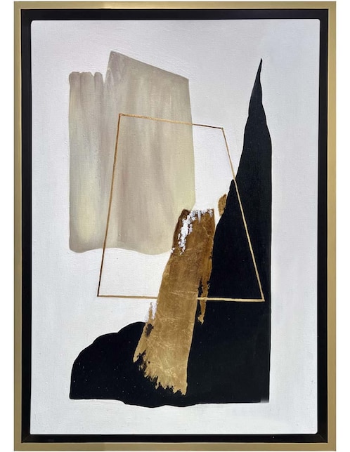 Pintura Golden Summit técnica mixta Lune Art Gallery