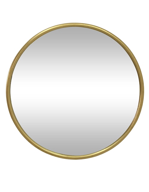Espejo circular Haus Gold Round estilo contemporáneo