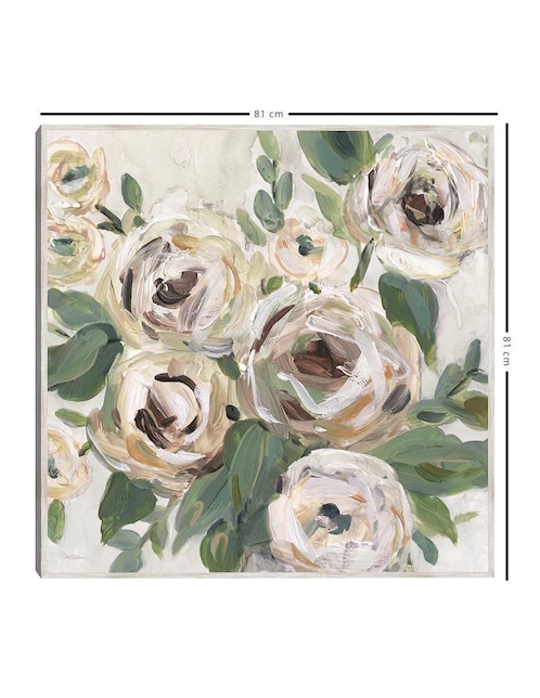 Pintura Profundidad Floral brillante técnica mixta 1