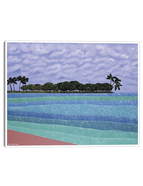 Pintura Isla mágica técnica mixta Paisaje Isla Mágica 1