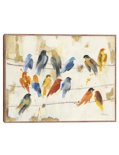 Pintura Reunión de la ciudad técnica mixta Cuadros Jr Animales